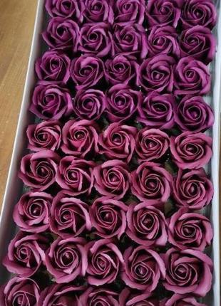 Мыльные розы (микс № 212) для создания роскошных неувядающих букетов и композиций из мыла
