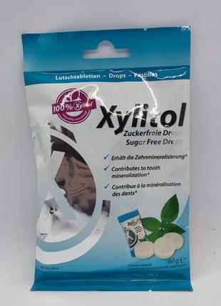 Корисні льодяники для зубів miradent xylitol drops м'ята 26 шт.