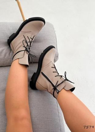 Женские кожаные ботинки деми5 фото