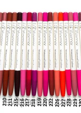 Flormar waterpoof lipliner карандаш для губ 205 тон4 фото