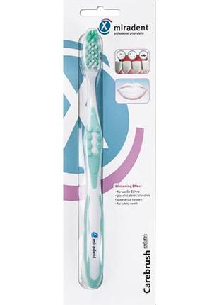 Miradent зубна щітка з ефектом відбілювання carebrush (зелена)
