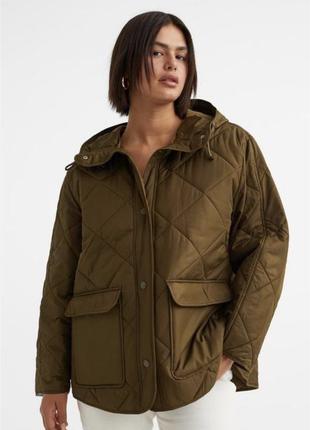 Куртка с капюшоном h&amp;m большого размера батал