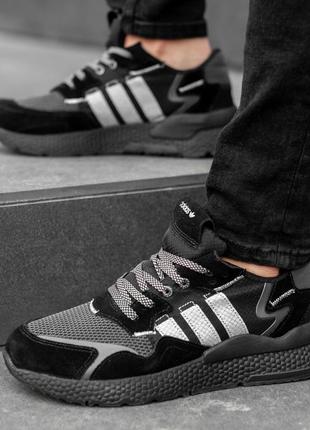 Кроссовки  adidas nite jogger black5 фото
