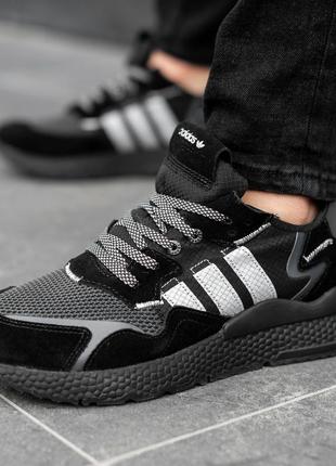 Кроссовки  adidas nite jogger black6 фото