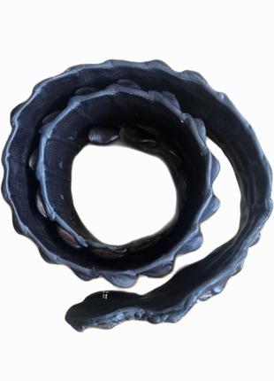 Широкий ремень тх кожи рептилии