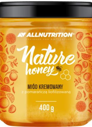 Натуральный мед allnutrition nature honey 400 g с апельсином1 фото