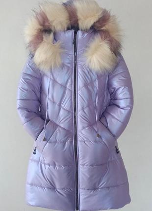 Пуховик зимова куртка дівчинка