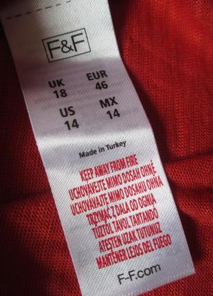 Красивенная стрейчевая футболка с ажурной  вставкой на резинке 100% вискоза f&f7 фото
