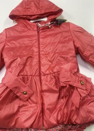 Подовжена курточка вітровка на дівчинку 86-116 розмір2 фото