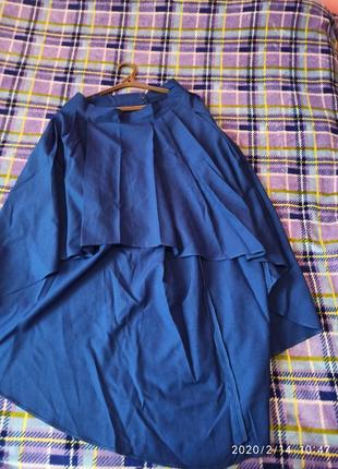 Класнючая юбка с шлейфом1 фото