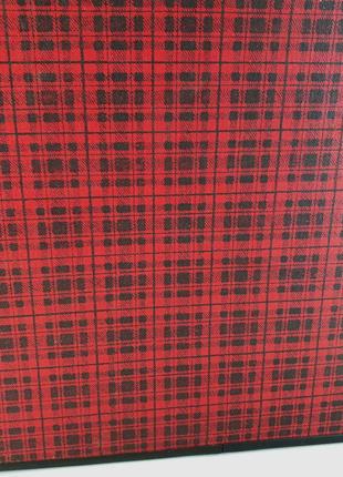 Советский ретро чемодан красный в клеточку - винтаж ссср5 фото