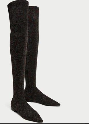 Сапоги чулки zara