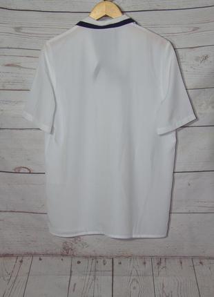 Белоснежная блуза/рубашка из плотного шифона3 фото