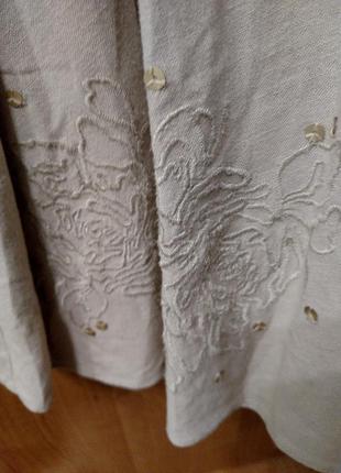 Юбка лен пастель