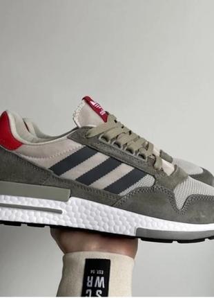 Кросівки жіночі adidas zx 500 grey/white/red 36 розмір1 фото