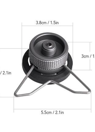 Переходник campingmoon z10 из цангового баллона на резьбу epi-gaz адаптер.