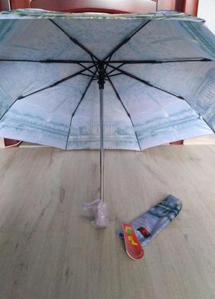 Нова яскрава парасолька-автомат ніжного забарвлення3 фото