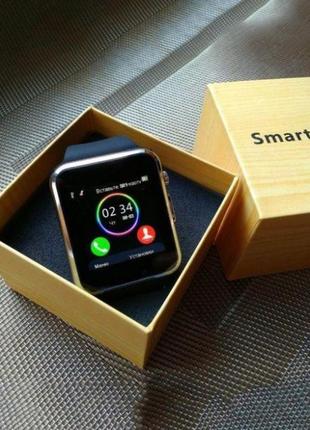 Смарт-часы smart watch a1 умные электронные со слотом под sim-карту + карту памяти micro-sd. цвет: черный5 фото