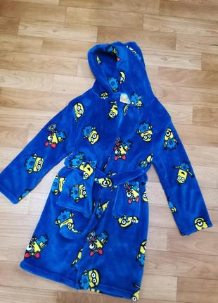 Махровый халат для ребёнка 5-6лет1 фото
