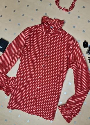 Рубашка в горошек 9