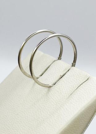 Сережки-кольца серебряные d=20mm 0,8 г