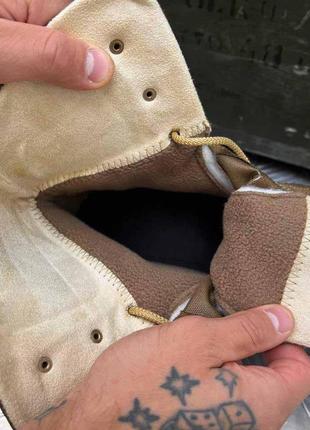 Мужские зимние ботинки protect с флисовой подкладкой / нубуковые берцы на крепкой подошве олива размер 404 фото