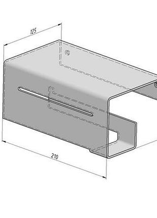 Тримач для туалетного паперу лофт p010-lmw чорний