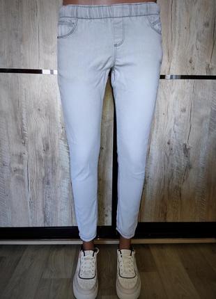 Женские серые джинсы,скини, 40-42,xs-s