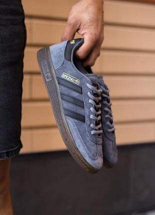 Мужские кроссовки adidas spezial grey black 41-42-43-44-45