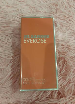 Хит! волшебный парфюм jil sander everose 75ml абсолютно новый запечатан2 фото