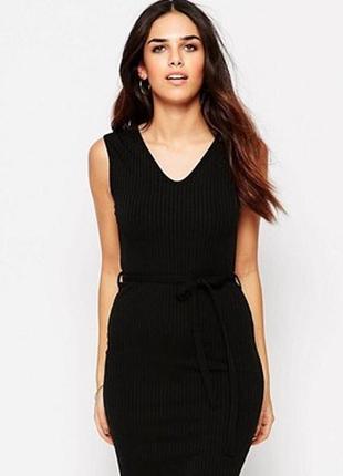 Платье-майка с поясом-завязкой