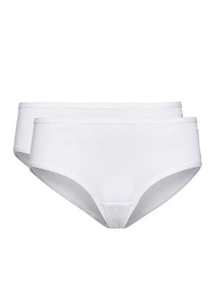 Трусики-хипстеры 2 шт. хлопковые для женщины esmara 324933 40 /l белый 77591