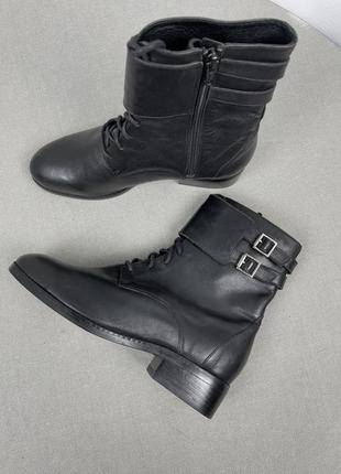 🍂cosmoparis кожаные ботинки на шнуровке сапоги ботинки5 фото
