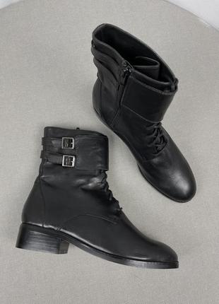 🍂cosmoparis кожаные ботинки на шнуровке сапоги ботинки2 фото