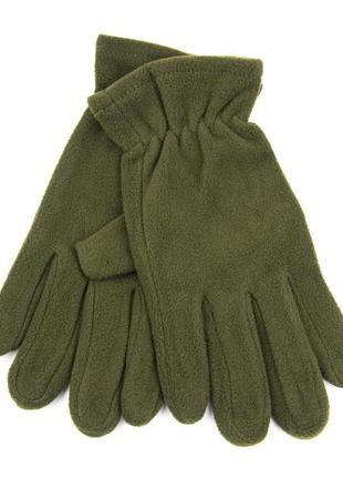Мужские флисовые перчатки (арт. 23-4-8) хаки1 фото