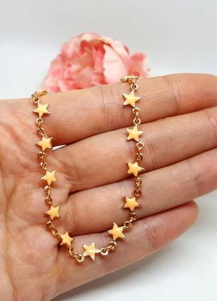 🌟кольє ланцюжок з емаллю "зірочки" від h&m оригінал 🌟