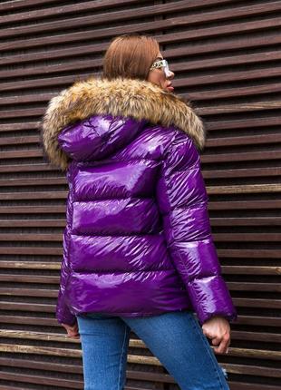 Зимняя куртка с эко мехом4 фото