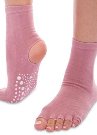 Носки для йоги с открытыми пальцами 🔥 размер 36-41 цвета в ассортименте2 фото