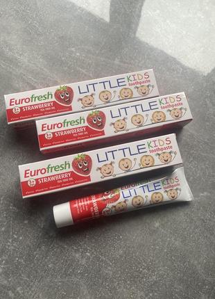 Детская зубная паста eurofresh 3+