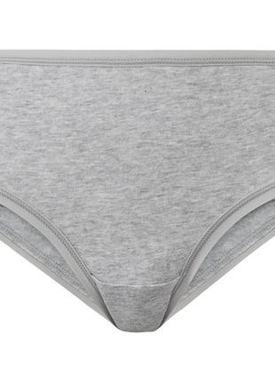 Трусики-хипстеры хлопковые для женщины esmara lycra® 371420 s серый