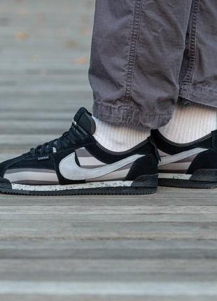 Мужские кроссовки plus nike cortez x union black\grey#найк