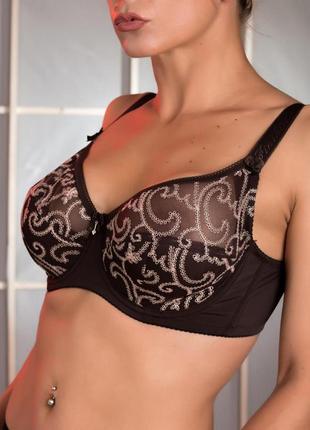 Бюстгалтер  diorella диорелла діорелла ажурний мереживний чорний чашка е 80,85,90  е
