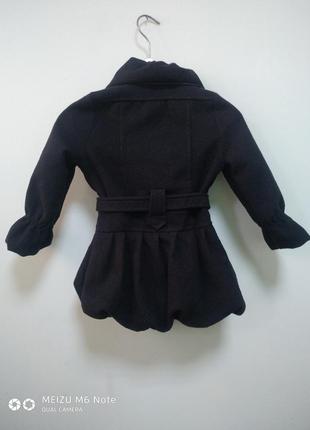 Кашемірове пальто на дівчинку.2 фото