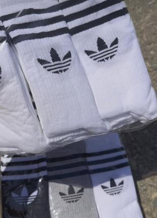 Шкарпетки адідас високі. носки adidas білі, чорні та сірі3 фото