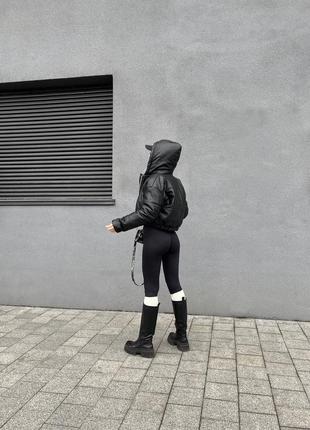 Женская куртка из эко кожи (42-46)1 фото