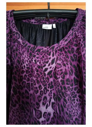 Гарненька жіноча кофточка блузка під шифон з довгим рукавом,склад поліестер, колір фіолетовий,б/у в дуже хорошому стані5 фото