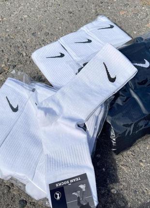 Шкарпетки найк високі з резинкою на стопі. носки nike високі4 фото