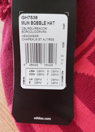 Adidas шапка munster rugby bobble hat зима размер универсальный  новая6 фото