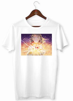 Футболка  з оригінальним принтом "your name твоє ім'я mitsuha miyamizu міцуха міямідзу" push it