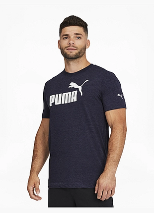 Puma футболка puma essentials heather tee blue 586276-86